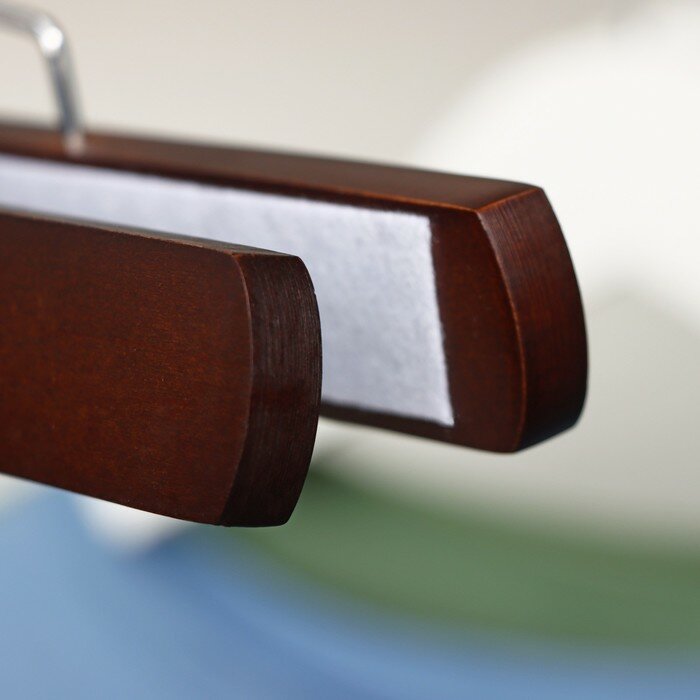 Плечики для брюк и юбок Доляна, 25×17 см, цвет вишнёвый - фотография № 5