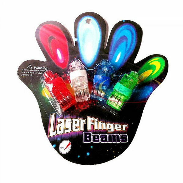 Насадки на палец лазерные светящиеся "Laser Finger Beams" лазер (5 набора по 4 шт.)