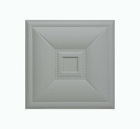 Панель стеновая из экокожи Grey Style серый 40 * 40 см 1шт мягкая 3D панель декор для стен и в изголовье кровати