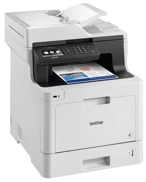 МФУ лазерное Brother DCP-L8410CDW, цветн., A4, белый/черный