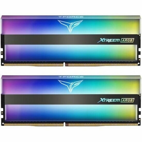Модуль памяти DDR4 TEAMGROUP T-Force Xtreem ARGB 64GB (2x32GB) 3600MHz CL18 (18-22-22-42) 1.35V / TF10D464G3600HC18JDC01 / Black