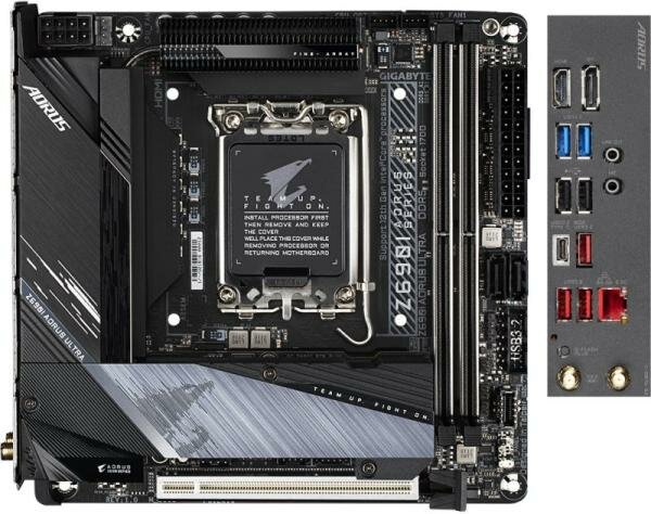 Материнская плата GigaByte Z690I AORUS ULTRA Socket 1700 Z690 2xDDR5 1xPCI-E 16x 2xSATA III mini-ITX Retail