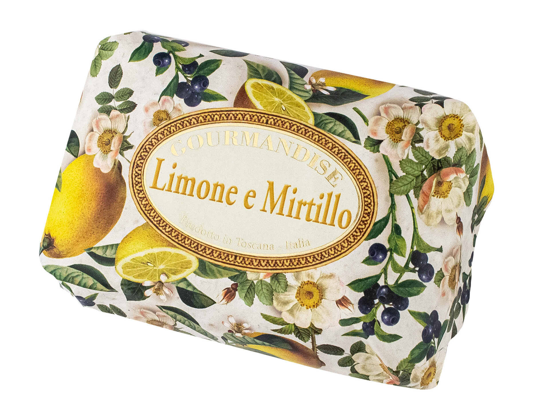 фото Натуральное мыло с ароматом лимона и черники Gourmandise Savon Parfume Limone e Mirtillo