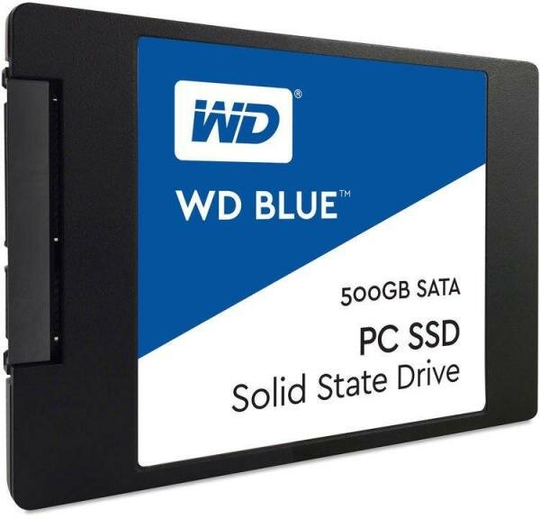 Твердотельный накопитель SSD 2.5 500 Gb Western Digital WDS500G2B0A Read 550Mb/s Write 530Mb/s 3D NAND TLC