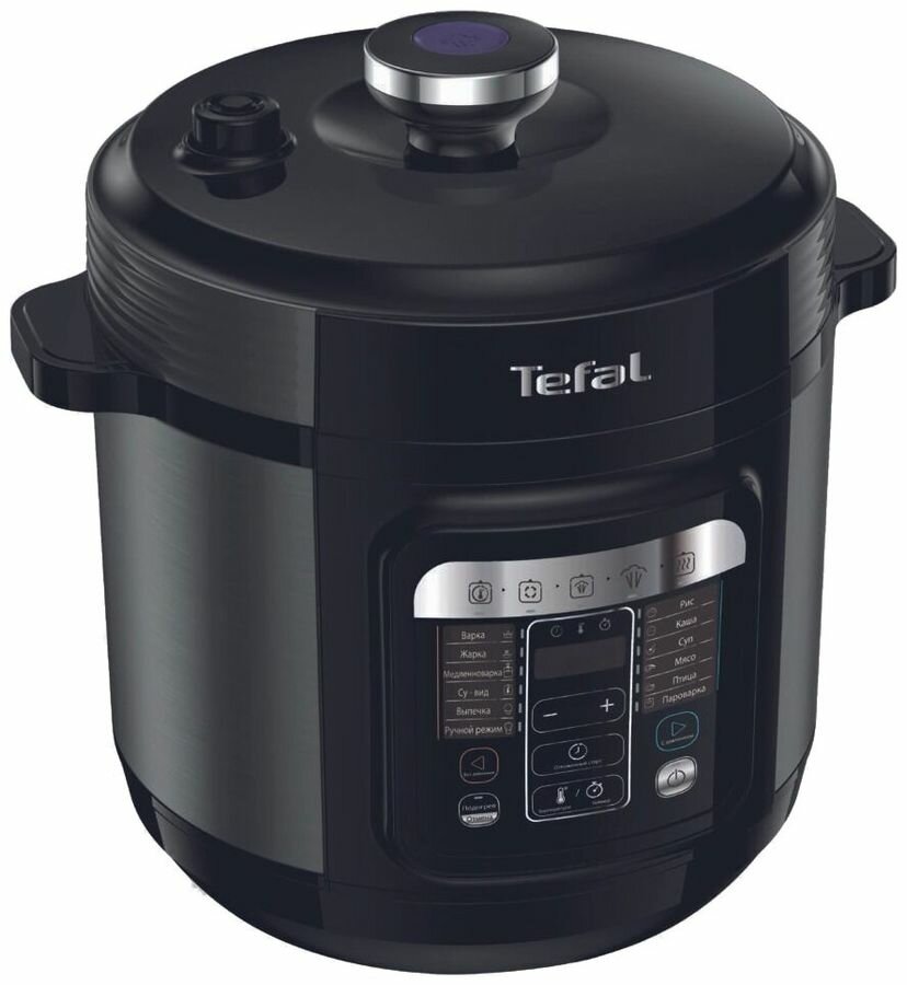 Мультиварка-скороварка Tefal Home Chef CY601832 6л 1000Вт черный