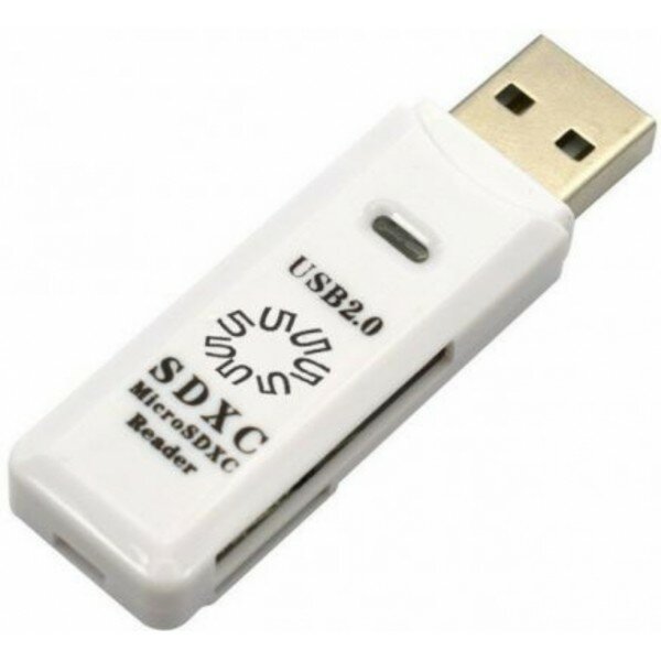 Устройство ч/з карт памяти 5bites RE2-100WH USB2.0 0 / SD / TF / USB PLUG / WHITE