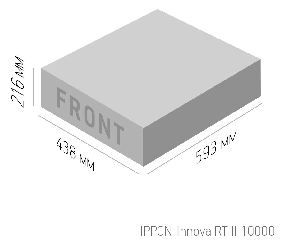 IPPON Источник бесперебойного питания Ippon Innova RT II 10000 10000Вт 10000ВА черный 1005633