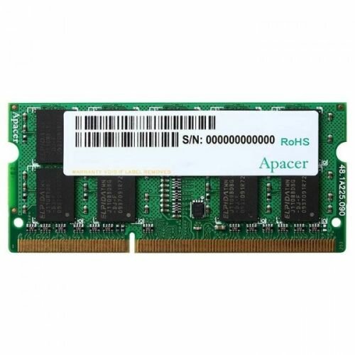 Apacer Модуль оперативной памяти SO-DIMM 4ГБ DDR3L SDRAM Apacer DV.04G2K.KAM (PC12800, 1600МГц, CL11) (ret)