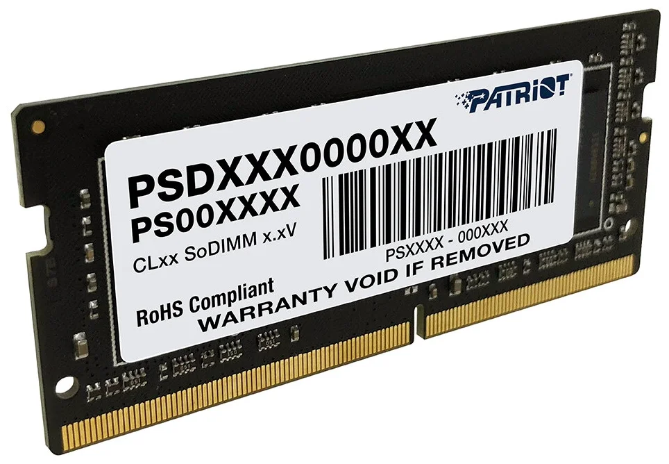 Оперативная память Patriot PSD48G266681S DDR4 1x8 GB SODIMM для ноутбука