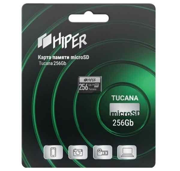 Карта памяти microSDXC 256Gb Hiper Tucana UHS-I U3