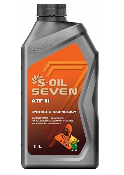 Трансмиссионное масло S-OIL 7 ATF III, 1л