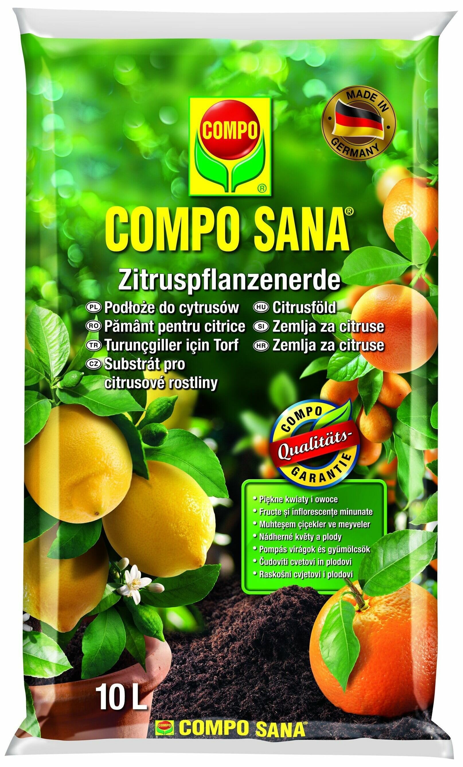 Почвогрунт для цитрусовых компо сана 10 л; Compo Sana