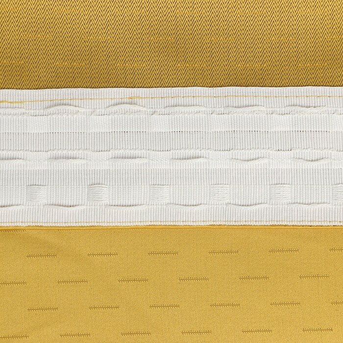 Штора портьерная Этель "Штрихи"цв.желтый,на шторн.ленте 130х300 см,100% п/э - фотография № 3