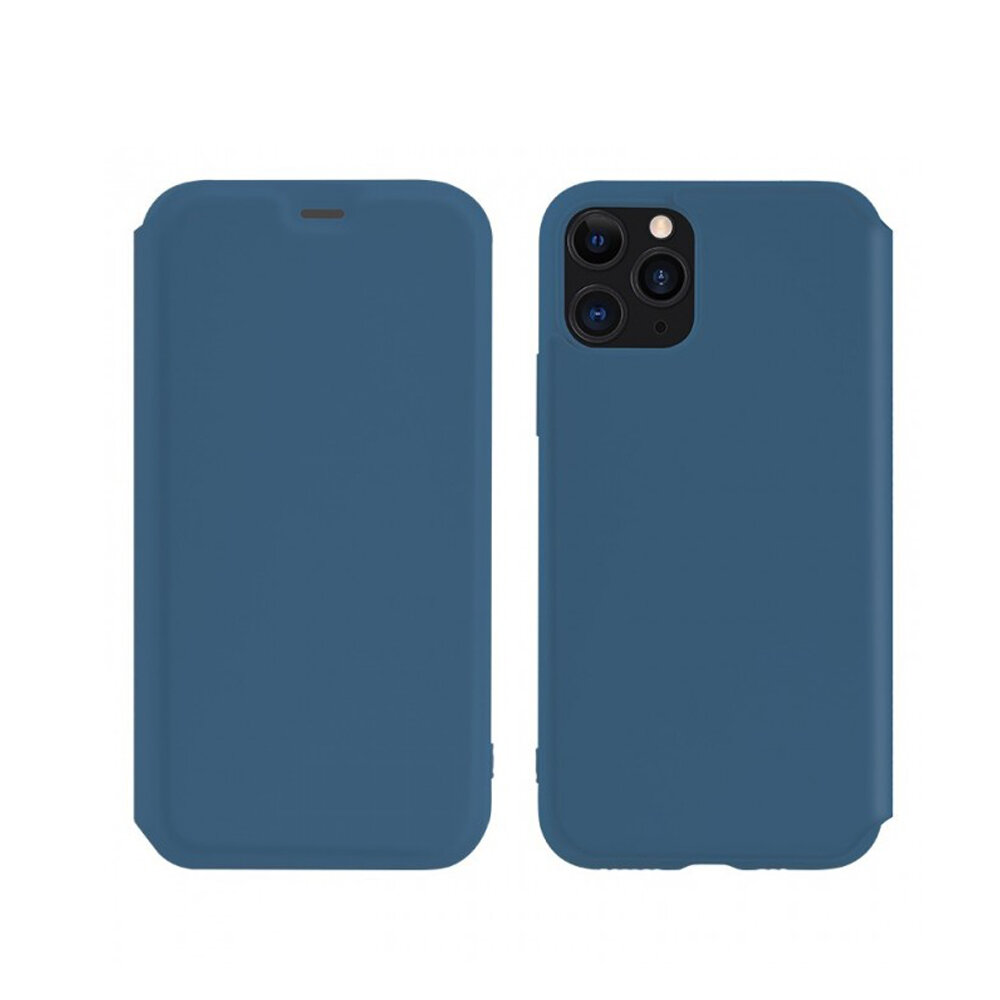 Чехол-книжка HOCO для APPLE iPhone XS MAX, Colorful Series, Lliquid silicone case, цвет: синий