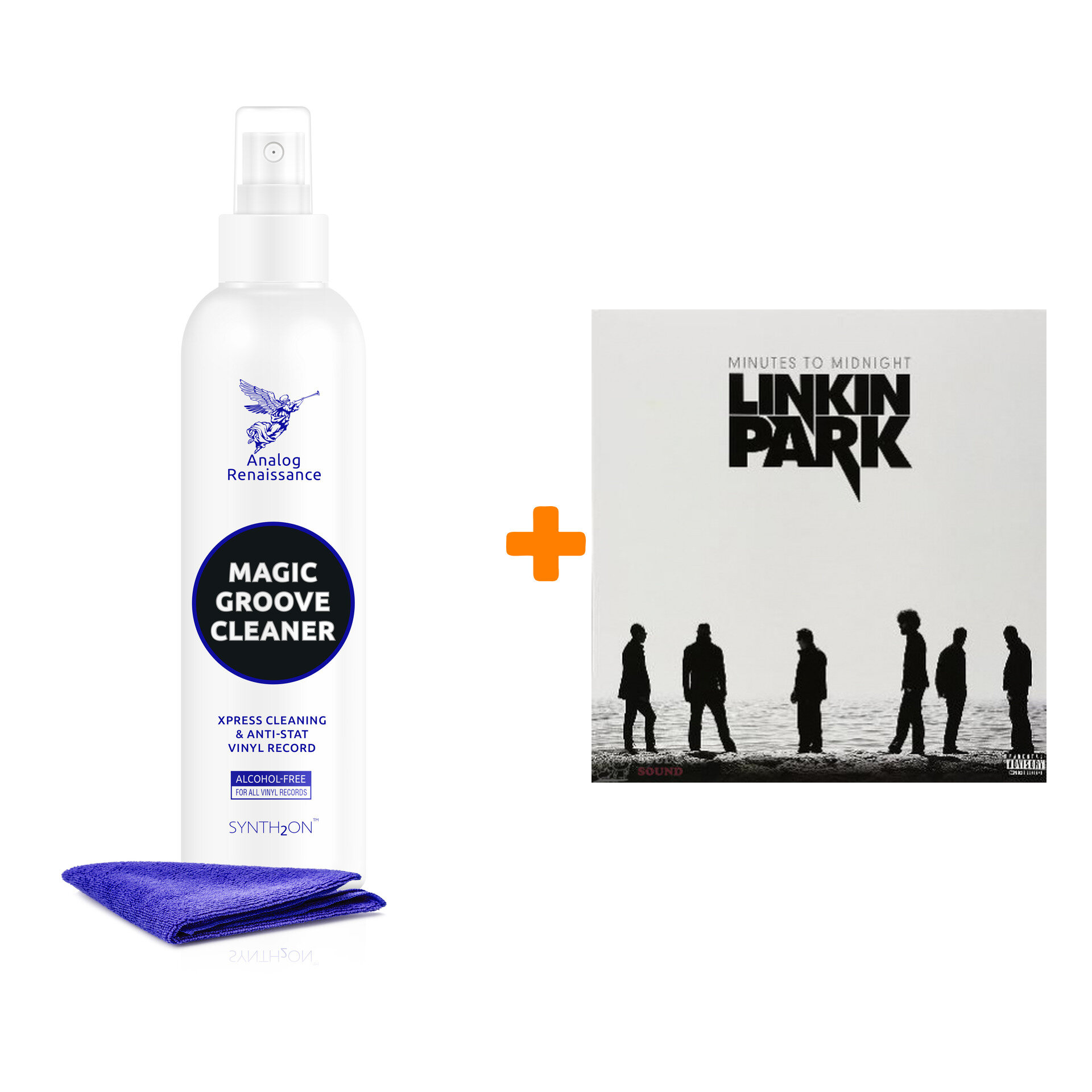 LINKIN PARK Minutes To Midnight LP + Спрей для очистки LP с микрофиброй 250мл Набор