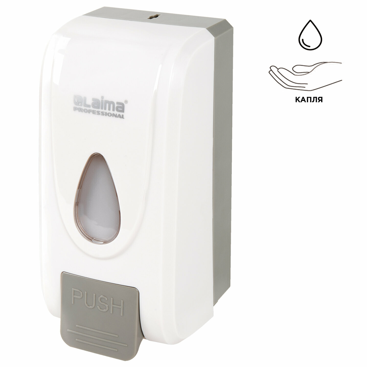Дозатор для жидкого мыла LAIMA PROFESSIONAL ECONOMY, наливной, 1 л, ABS-пластик, белый, 607321 - фотография № 7