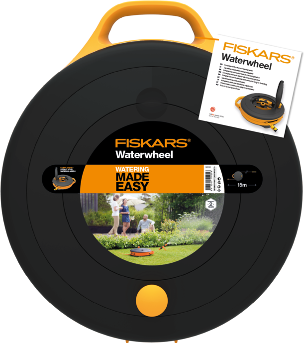 Катушка для шланга FISKARS Катушка со шлангом ?3/8" (9мм) 15м и набором аксессуаров 1 020 436 1020436