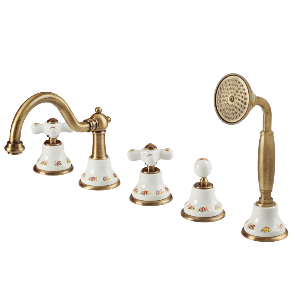 Смеситель для ванны на 5 отв. Migliore Provance ML.PRO-8880 бронза