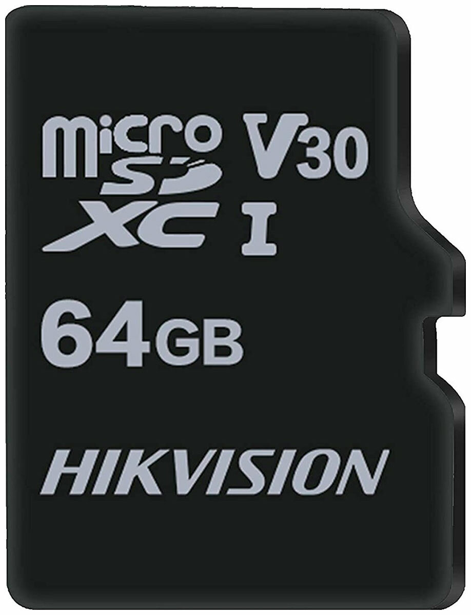 Карта памяти Hikvision microSDXC 64Gb Class10 HS-TF-C1STD)/64G/ZAZ01X00/OD w/o adapter