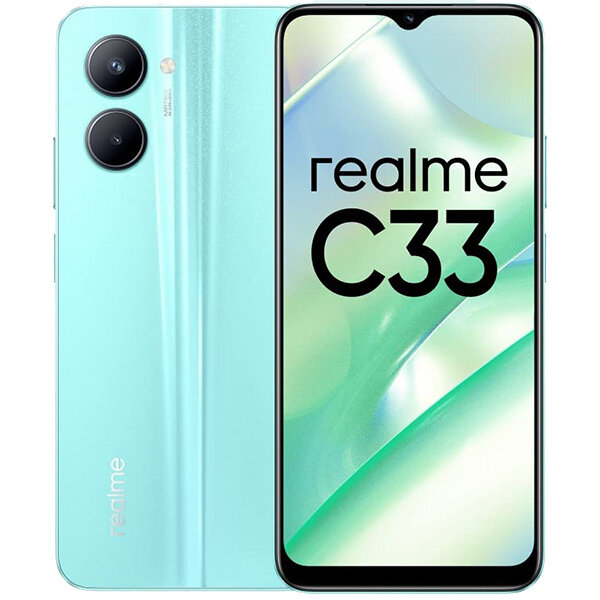 Смартфон Realme C33 4 128Gb Aqua Blue