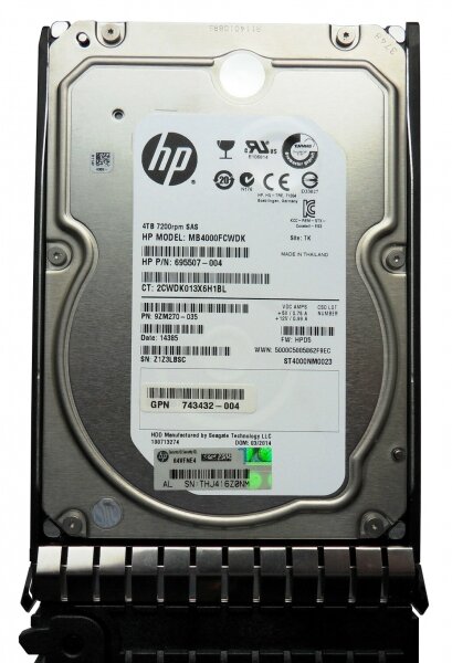   HP 693689-B21 4Tb SAS 3,5" HDD