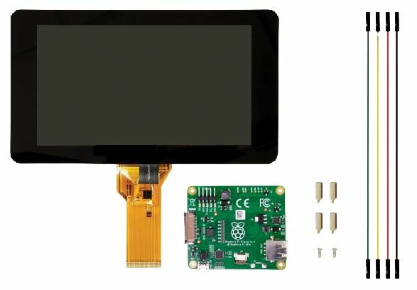 Сенсорный ЖК-экран 7-дюймовый для Raspberry Pi 4/3B + , Дисплей 800 х 480 px для одноплатного ПК Raspberry Pi