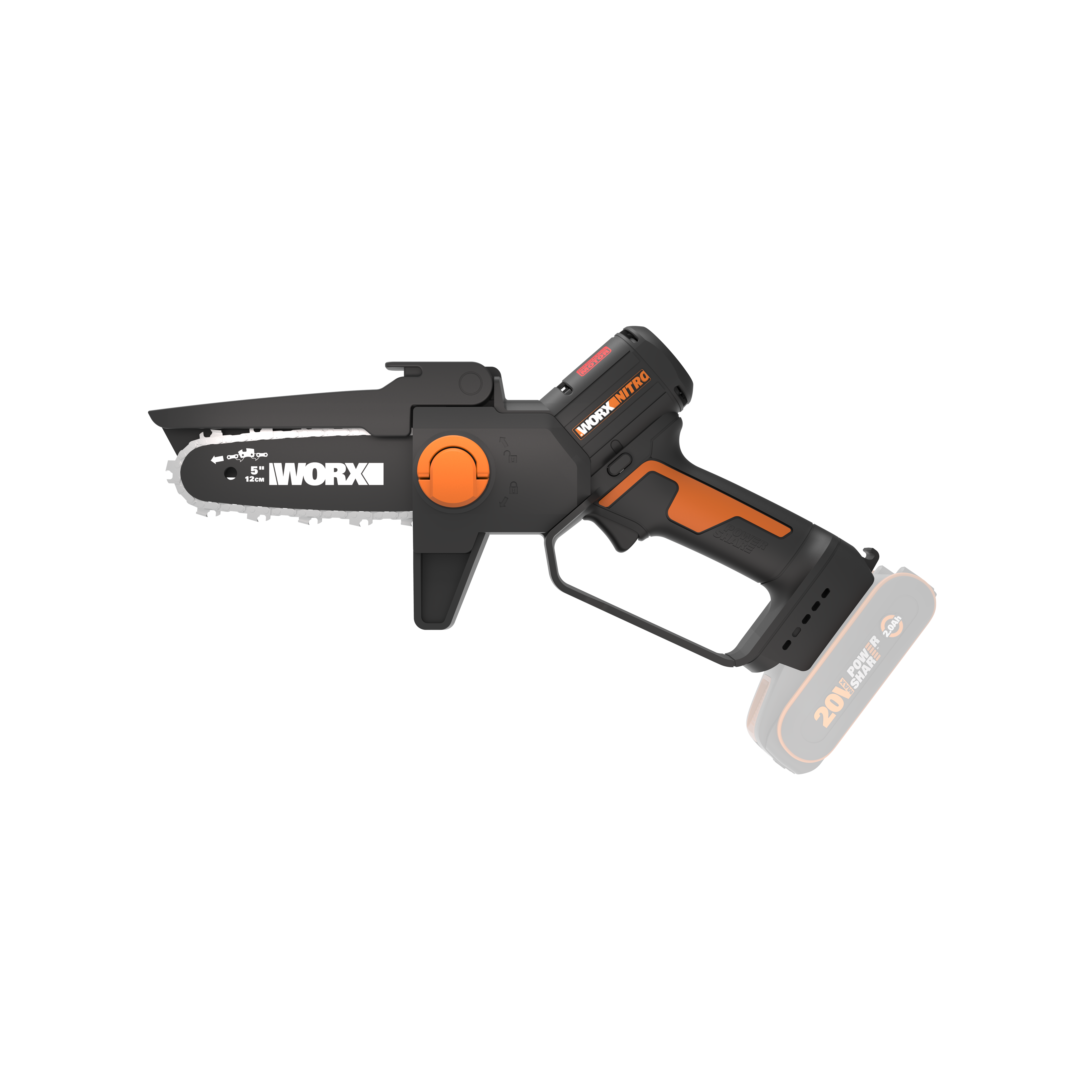 Пила аккумуляторная бесщёточная WORX WG325E.9 20В 12см без АКБ и ЗУ