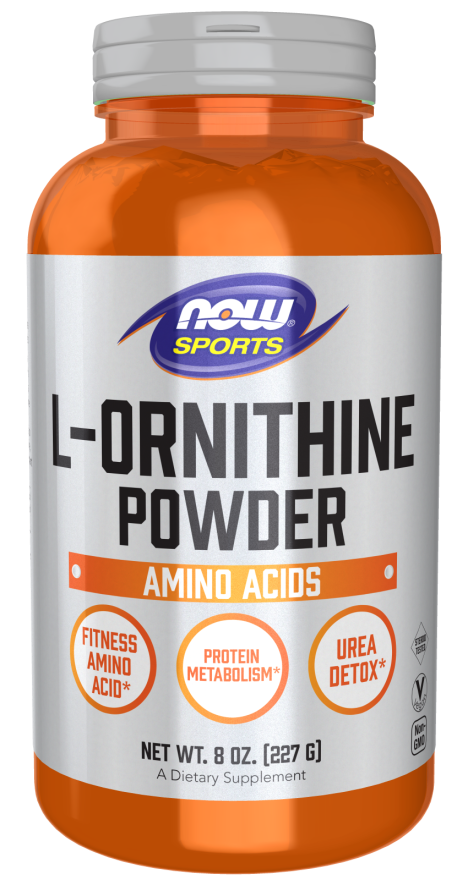 NOW L-Ornithine Powder (L-орнитин порошок) 227 г