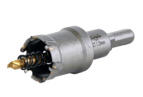 фото Коронка по металлу Elitech TCT 29 мм с центрирующим сверлом