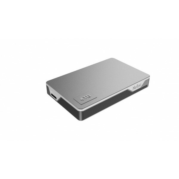 Жёсткий диск Netac 4000GB K338 NT05K338N-004T-30SL, 2,5 USB 3.0 серебристый + серый, корпус пластик + алюминий