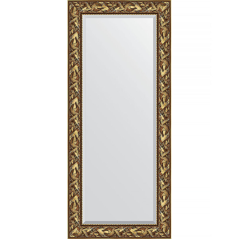 Зеркало Evoform Exclusive 159х69 BY 3571 с фацетом в багетной раме - Византия золото 99 мм - фотография № 1