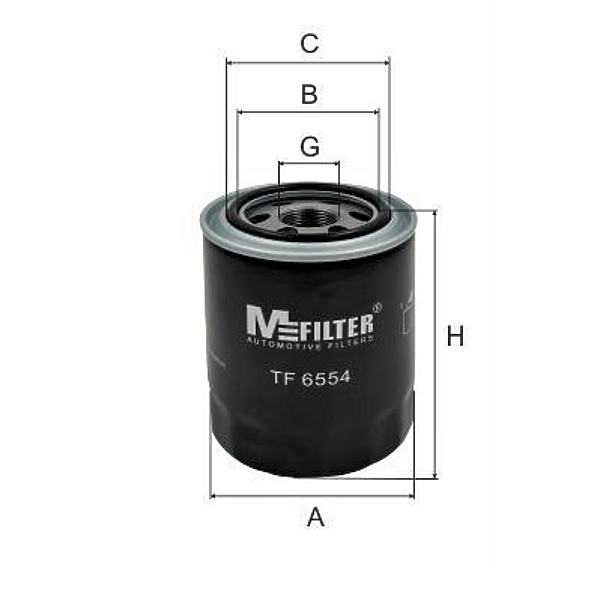 MFILTER TF6554 фильтр масляный\ terracan / h-1 Carnival (Карнивал) / pregio 2.9crdi / 2.5td 01