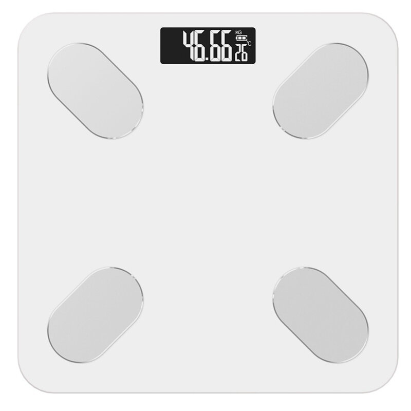 Весы напольные с анализатором жира Smart Scale, белые - фотография № 1