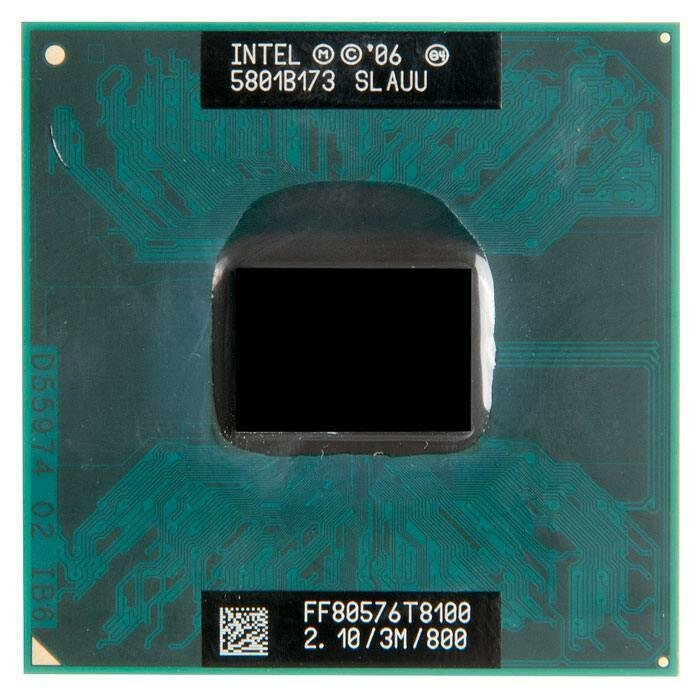 Процессор для ноутбука Intel Core2Duo T8100 ( 21 ГГц LGA 478 3 Мб 2 ядра )