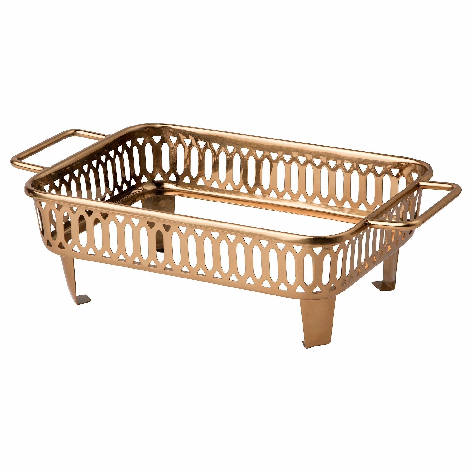 фото Икея / IKEA GOKVALLA, гоквалла, поднос сервировочный, медный цвет, 26x15x8 см