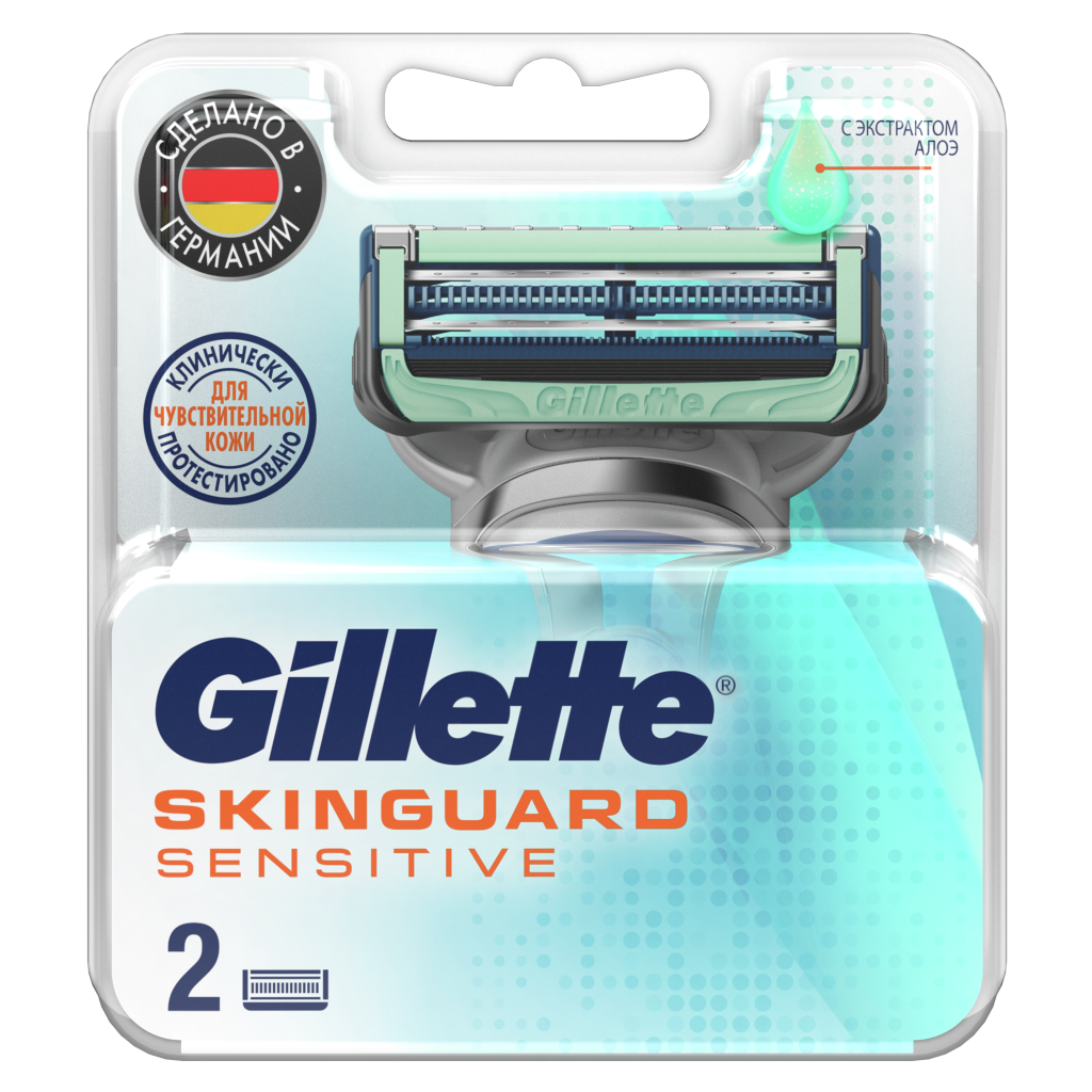 Gillette SkinGuard Sensitive Сменные кассеты для бритья, 2 шт