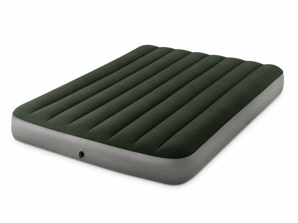 Надувная кровать Intex Queen Dura-Beam Downy Airbed with Built-in Foot Pump (64763)