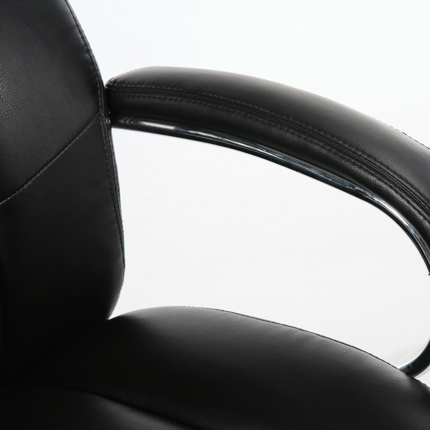 Кресло офисное BRABIX PREMIUM "Direct EX-580", хром, рециклированная кожа, черное, 531824 - фотография № 17