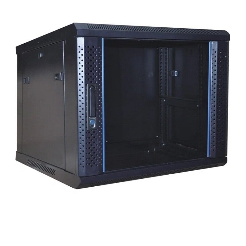 Шкаф коммутационный NEOMAX 6U (600х450) black/NM-CBWM-6U6045GKL-201-BK