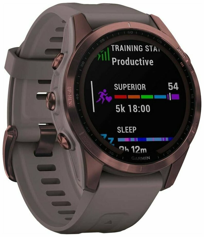 Смарт-часы Garmin Fenix 7S, 1.2" bronze/gray