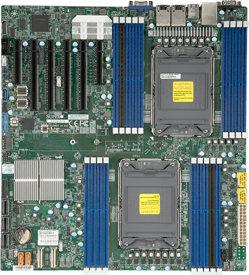 Supermicro Материнская плата Supermicro Motherboard 2xCPU X12DPi-N6 3rd Gen Xeon Scalable TDP 270W/ 16xDIMM/14xSATA/ C621A RAID 0/1/5/10/ 2x1Gb/4xPCIex16, 2xPCIex8/M.2Bulk