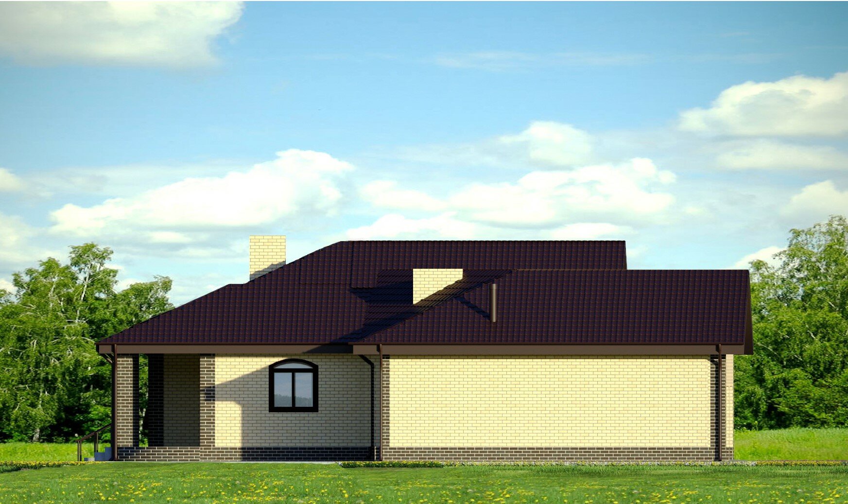 Проект жилого дома SD-proekt 11-0056 (213,02 м2, 21,44*17,8 м, керамический блок 380 мм, облицовочный кирпич) - фотография № 9