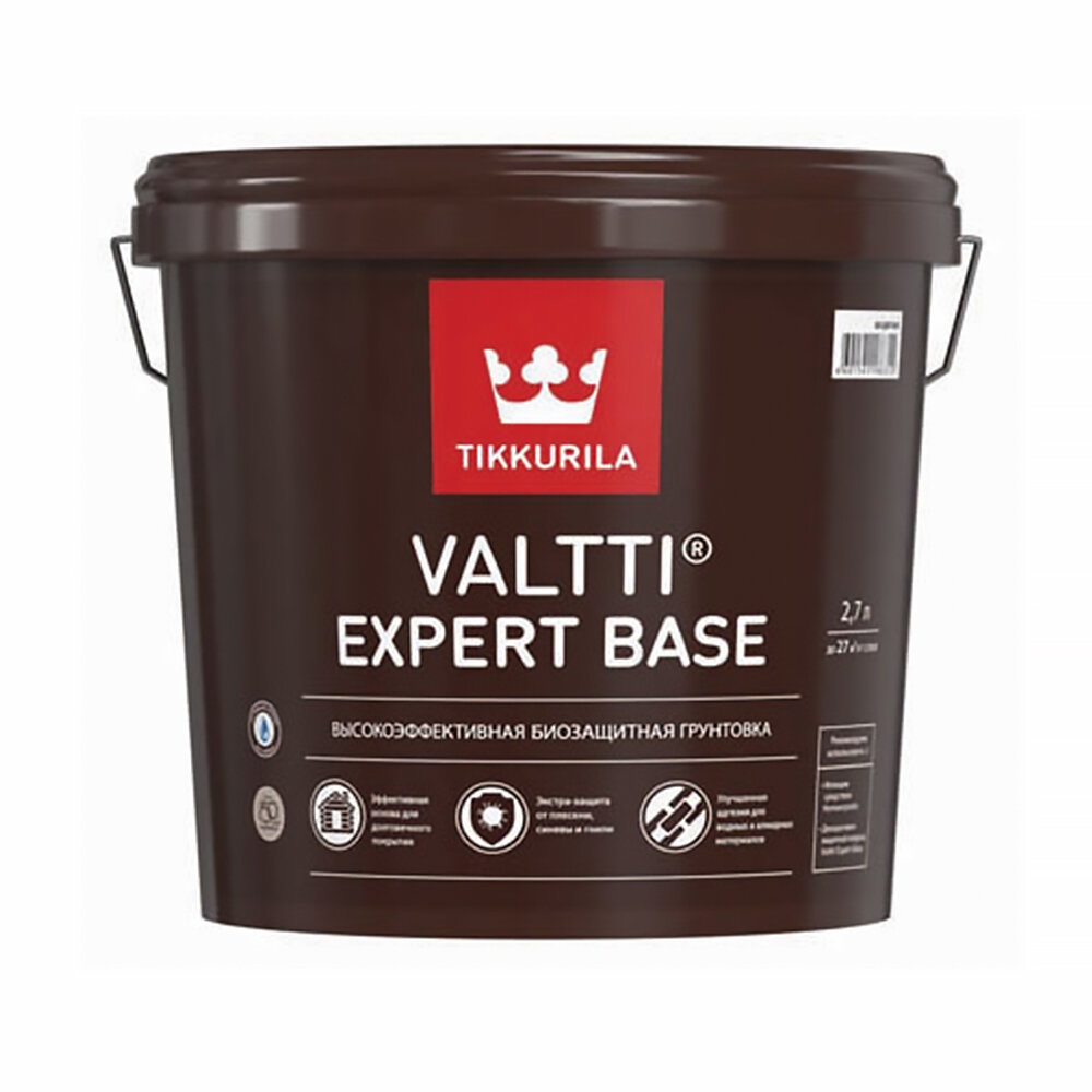 Тиккурила Грунт-антисептик Valtti Expert Base (Валтти Эксперт База) TIKKURILA 2,7л бесцветный