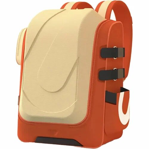 Рюкзак школьный Xiaomi UBOT Full-open Suspension Spine Protection Schoolbag 18L (бежевый/оранжевый), шт UB021