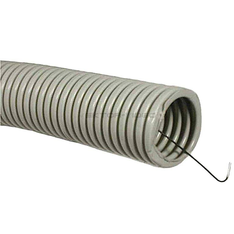 Труба ПВХ Экопласт гофрированная легкая с зондом диаметр 16 мм 100м 10116-100 16068756