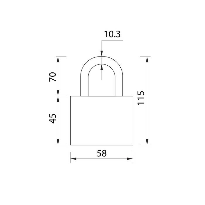 Замок навесной LOCKLAND, 50 мм, влагозащищенный, длинная дужка, 2 ключа, цвет черный - фотография № 5