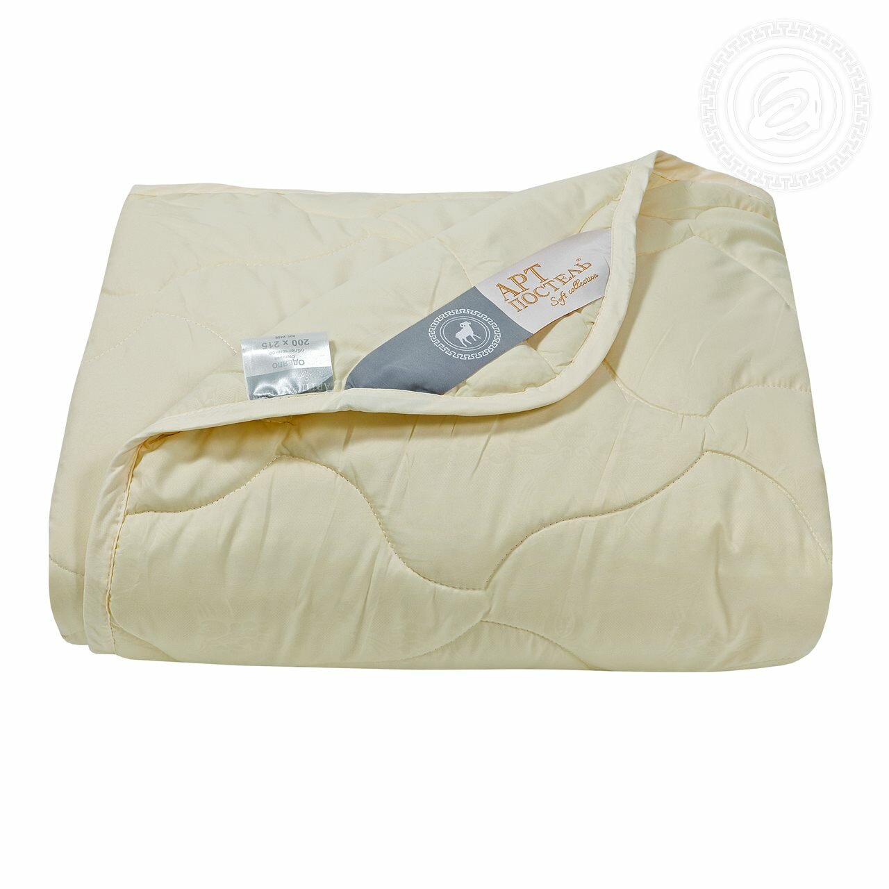 Одеяло облегченное «Меринос» овечья шерсть/микрофибра Soft Collection (евро 200*215см) - фотография № 1
