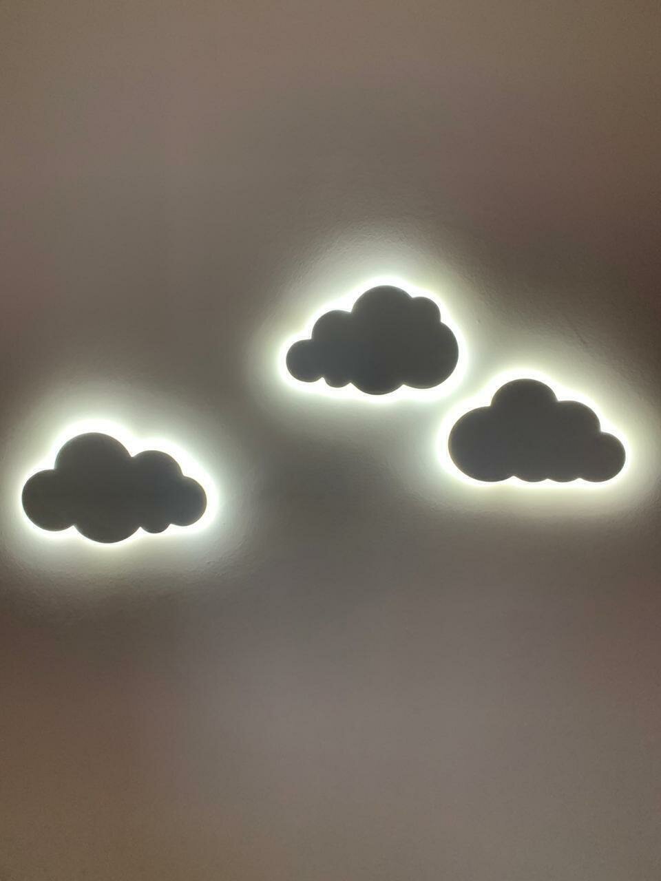 Светильник-ночник "Облако" 40см, выключатель кнопочка, белая теплая подсветка - фотография № 10