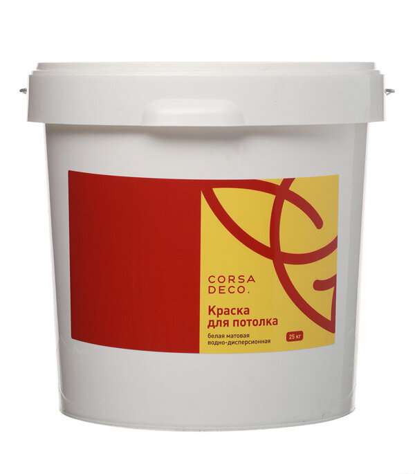 Краска для потолка Corsa Deco белая 25 кг - фотография № 2