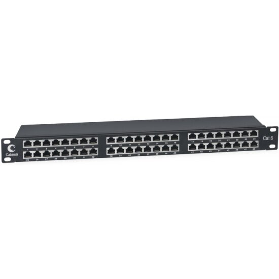 Патч-панель Cabeus PLHD-48-Cat.6-SH-Dual IDC-1U